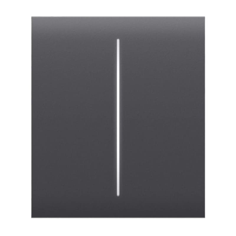Центральна кнопка для двоклавішного вимикача Ajax CenterButton (2-gang) Graphite