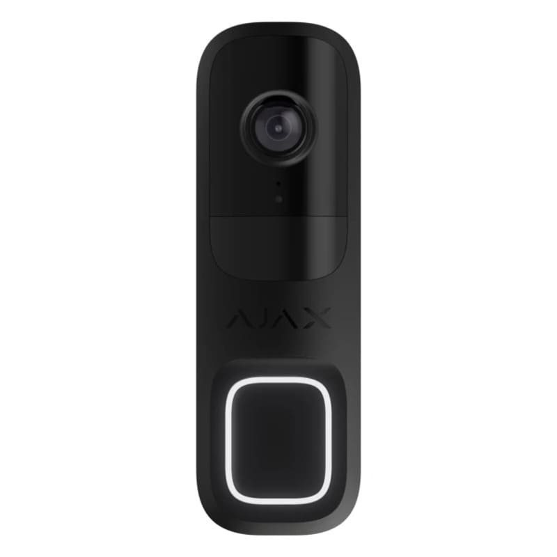 Відеодзвінок Ajax DoorBell Black із вбудованим ШІ