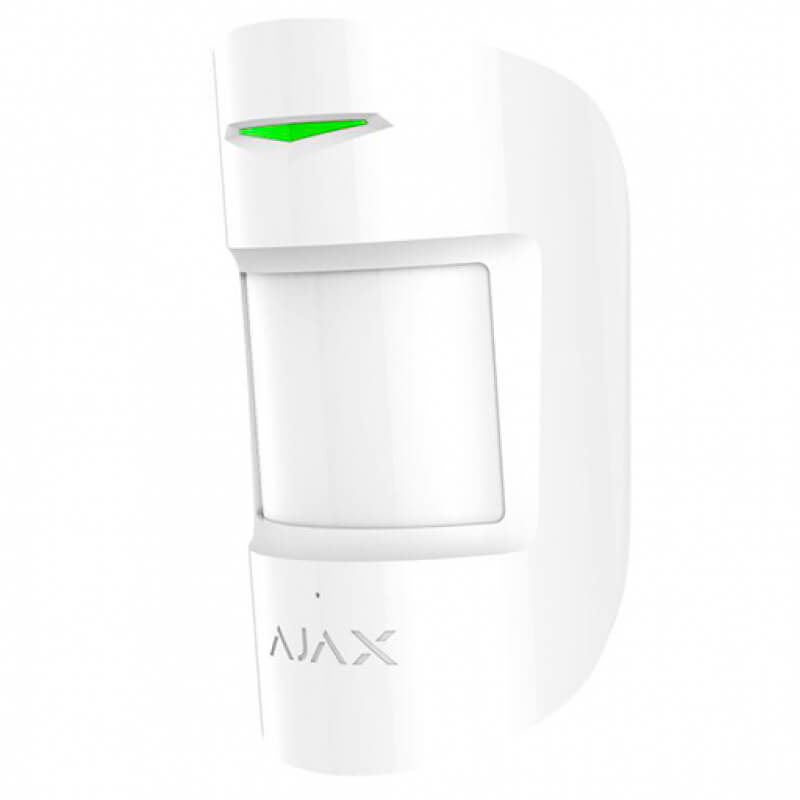 Беспроводной датчик движения и разбития стекла Ajax CombiProtect white