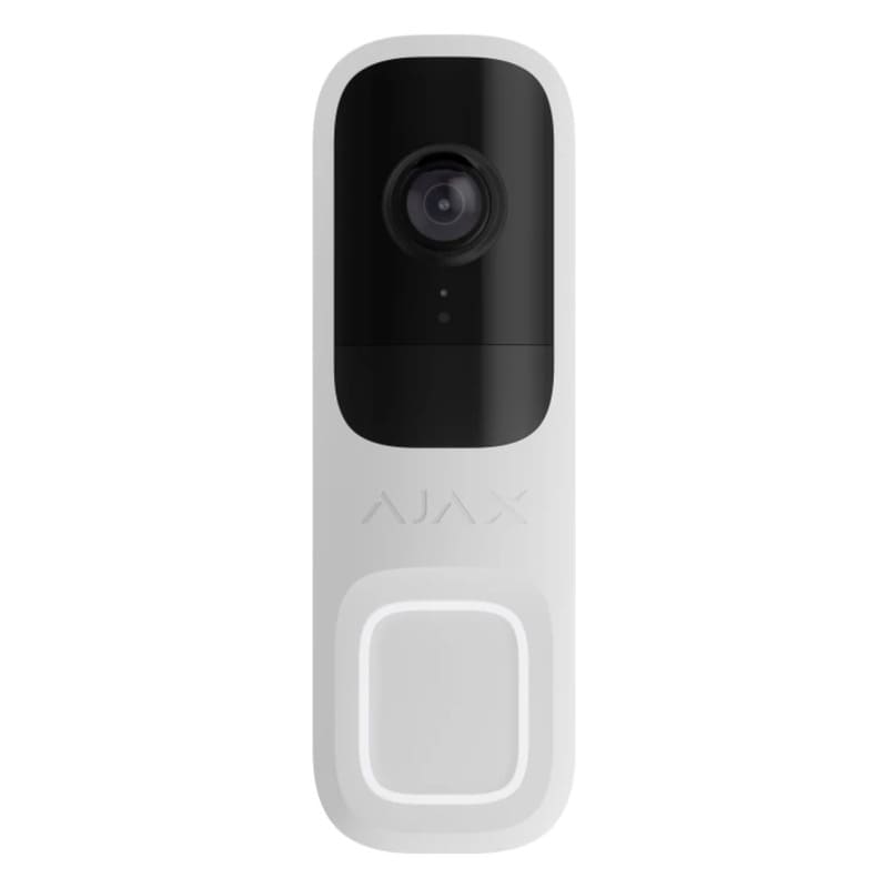 Відеодзвінок Ajax DoorBell White із вбудованим ШІ