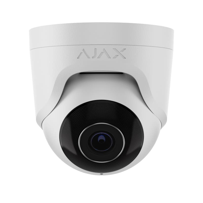 Дротова охоронна IP-камера Ajax TurretCam (8 Mp/2.8 mm) White