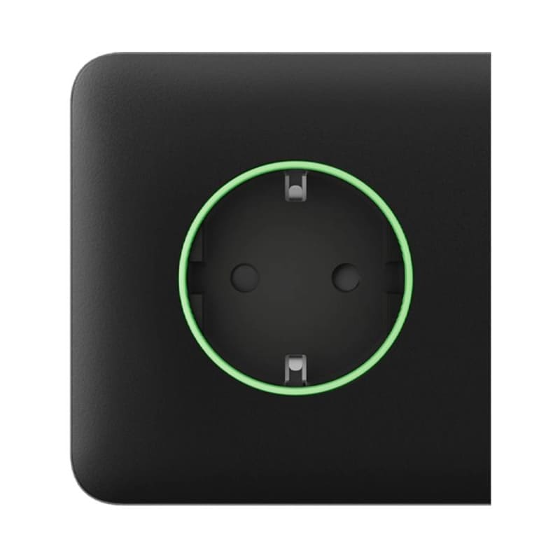 Бічна панель для вбудованої розетки Ajax SideCover (smart) Black