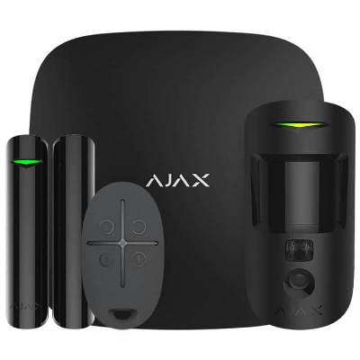 Комплект беспроводной охранной сигнализации Ajax StarterKit Cam black - OC.com.ua