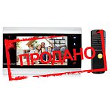 Комплект відеодомофона Savamax SAV 706+V1A (білий) / Комплекти домофонів