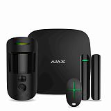 Комплект бездротовий охоронної сигналізації Ajax StarterKit Cam Plus black / Комплекти сигналізації